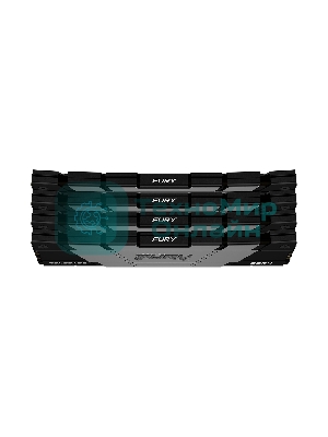 Оперативная память Kingston Fury Renegade, DDR4, 128GB (4x32GB), 3200MHz, CL16, DIMM, радиатор, черный