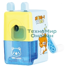 Точилка для карандашей механическая Deli E0642, 1 отверстие, пластик, ассорти