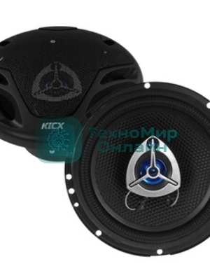 Колонки автомобильные Kicx GX-165 140Вт 92дБ 4Ом 16.5см (6 1/2дюйм) (ком.:2кол.) коаксиальные трехполосные