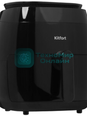 Аэрогриль Kitfort КТ-2202 черный, 1500 Вт, 3.2 л, механическое управление, 8 программ