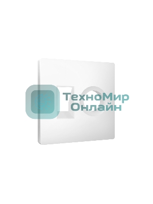 Лицевая панель ALFA (Белый матовый) для компьютерной/телефонной + TV розетки RJ-45/RJ-11 QUANT AP1325