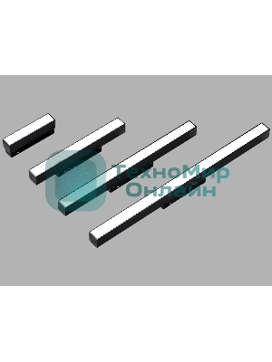 Трековый линейный светильник Ambrella light GL8055 BK черный IP20 27W 3000-6000K 220V 120° 600*25*41