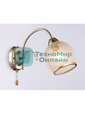 Светильник Ambrella light TR3195 GD/CL/FR золото/прозрачный/белый матовый E27 max 40W 190*110*290