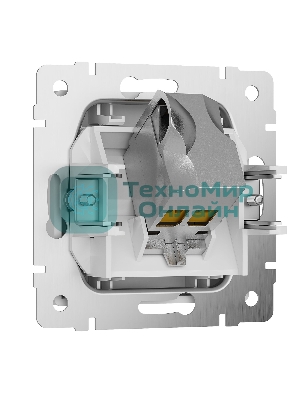 Розетка Ethernet RJ-45 cat. 6A экранированная (белый матовый)