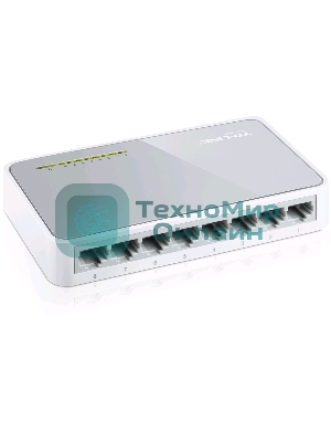 Коммутатор TP-Link SOHO TL-SF1008D Коммутатор 8-port 10/100M mini Desktop Switch, 8 10/100M RJ45 ports, Plastic case