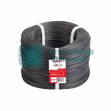 Провод ПГВА Rexant 1х0.50 мм², Cu, черный, бухта 500 м