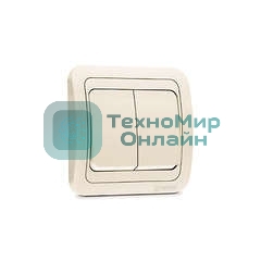 Выключатель 2-кл. Makel СП Mimoza 10А IP20 крем./крем.