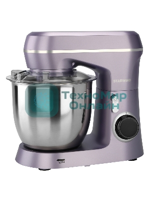 Миксер планетарный Starwind SPM6162 1300 Вт, лавандовый