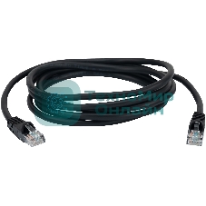 Патч-корд Buro UTP 4 пары cat.5e CCA molded 2м черный RJ-45 (m)-RJ-45 (m)