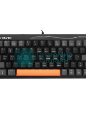 Клавиатура проводная Defender Black Raven GK-417, USB, черный