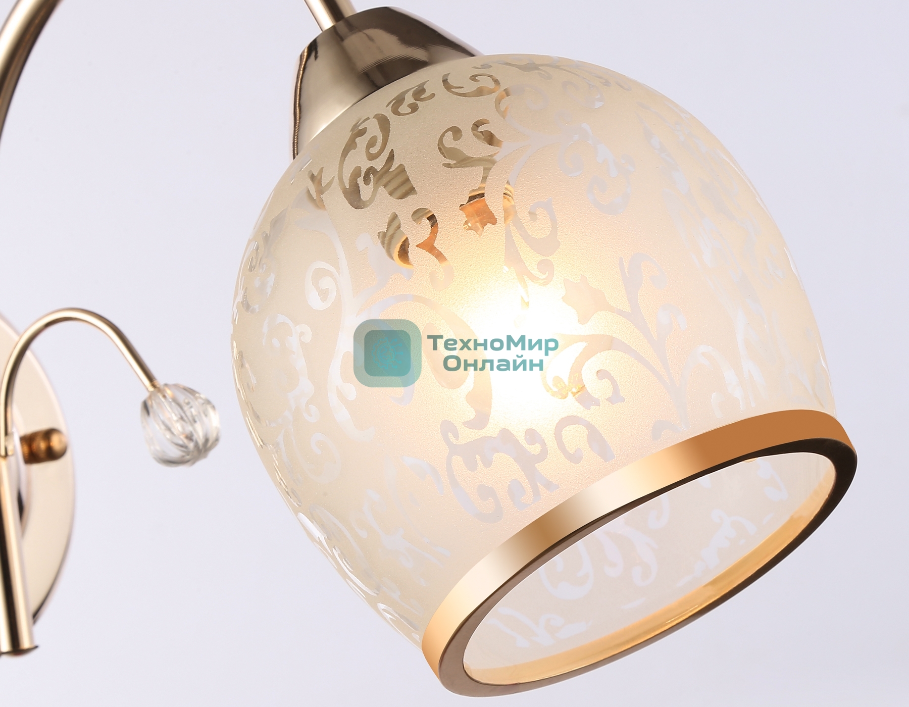 Светильник Ambrella light TR3195 GD/CL/FR золото/прозрачный/белый матовый E27 max 40W 190*110*290
