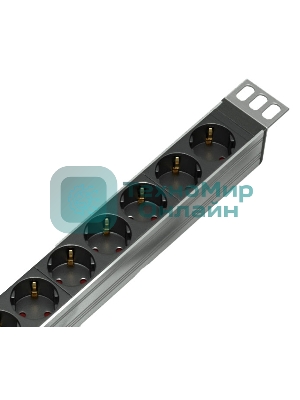 Блок распределения питания ЦМО R-16-10S-10C13-V-1420 верт.размещ. 10xSchuko 10xC13 базовые 16A без вилки