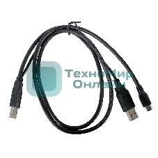 Кабель Gembird/Cablexpert USB 2.0 Pro, 2xAM/miniBM 5P, 0.9м, экран, черный