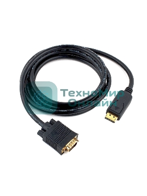 Кабель DisplayPort->VGA Cablexpert CCP-DPM-VGAM-6, 1,8м, 20M/15M, черный, экран, пакет