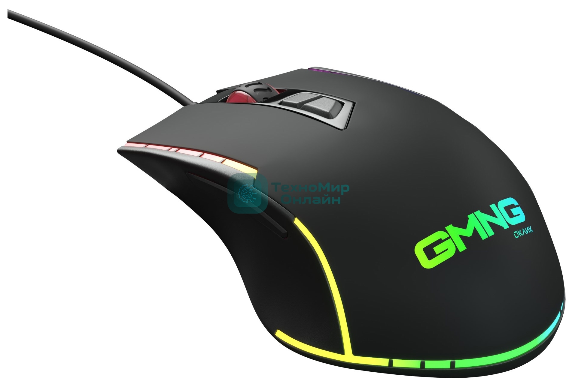 Мышь проводная GMNG 950GM черный, 7200 dpi, USB, кнопки - 8