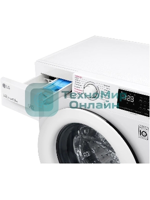 Стиральная машина LG F2V3GS3W белый, загрузка фронтальная 8,5 кг, 1200 об/мин., класс: А