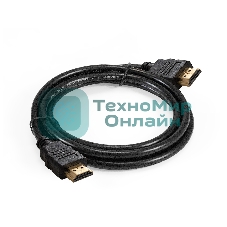 Кабель HDMI ExeGate EX-CC-HDMI-1.5 (19M/19M, 1,5м, v1.4b, позолоченные контакты)
