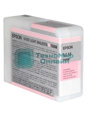Картридж струйный Epson C13T580B00 светло-пурпурный (80мл)