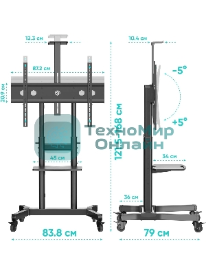 Стойка ONKRON TS1891 черный