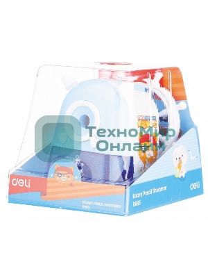 Точилка для карандашей механическая Deli Sailor E0665 1 отверстие пластик ассорти