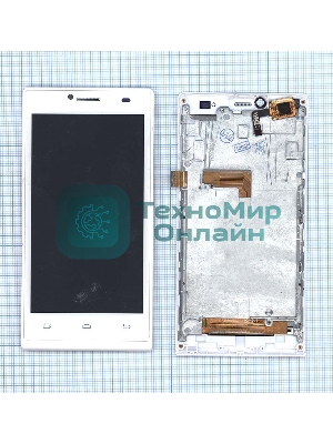 Дисплей для DNS S4509 белый с рамкой