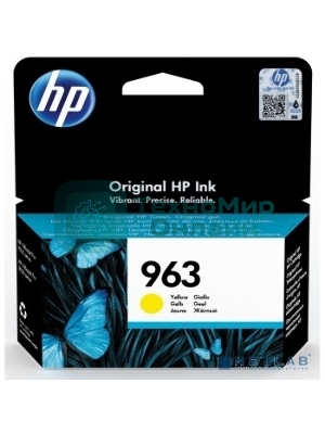 Картридж струйный HP 963 3JA25AE желтый (700 стр) для HP OfficeJet Pro 901x/902x