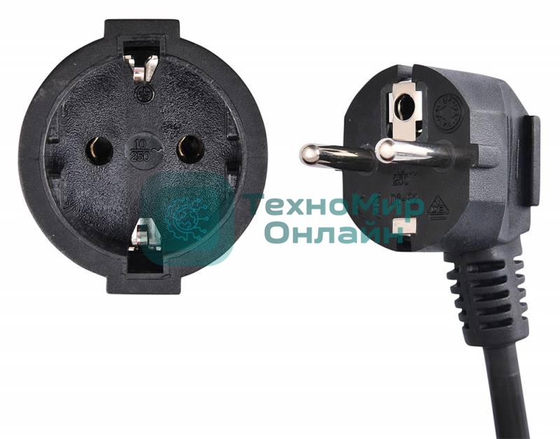 Сетевой удлинитель Buro BU-PS1.10/B 10м (1 розетка) черный (пакет ПЭ)