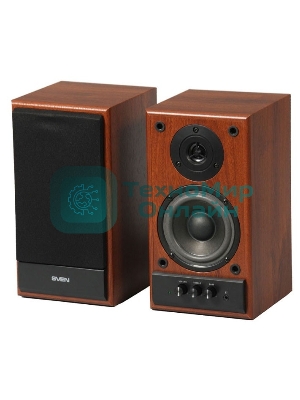 Акустическая система SVEN SPS-702 2.0 коричневый/орех 40Вт