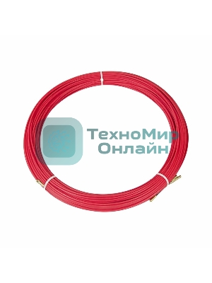 Протяжка кабельная Rexant (мини УЗК в бухте), стеклопруток, d=3,5 мм 50 м, красная