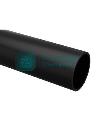 Труба гладкая жесткая ПНД d32мм черный (уп.100м) IEK CTR10-032-K02-100-1