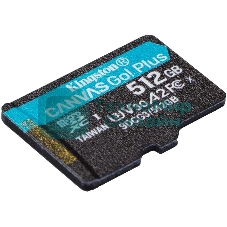 Флеш карта Kingston microSD 512GB microSDXC Class 10 UHS-I U3 V30 Canvas Go Plus 170MB/s