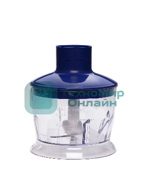 Блендер погружной Galaxy Line GL 2129, синий с серебристым, 900 Вт, 2 скорости и режим 