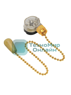 Выключатель Rexant для настенного светильника c деревянным наконечником 