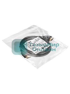 Кабель HDMI ExeGate EX-CC-HDMI-1.5 (19M/19M, 1,5м, v1.4b, позолоченные контакты)