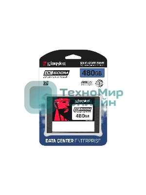 Накопитель SSD Kingston DC600M, 480Gb, SATA III, 2.5