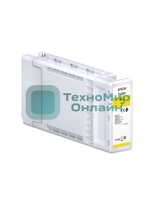 Картридж струйный Epson T41F440 (C13T41F440) Singlepack UltraChrome XD2 желтый (350 мл) для SureColor T3400, T3400N, T3405, T3405N, T5400, T5400M, T5405