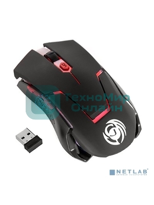 Мышь беспроводная Dialog Gan-Kata MRGK-12U черный, 1600 dpi, радиоканал, USB, кнопки - 6