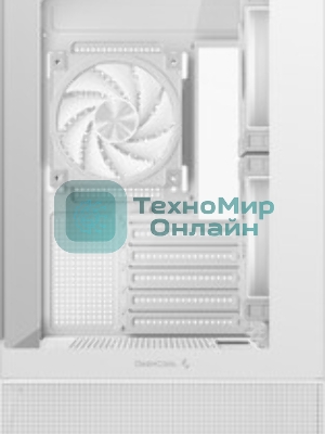 Компьютерный корпус Deepcool CG380 3F WH без БП, боковое окно (панорама), 3x120мм ARGB PWM вентилятора, белый, mATX