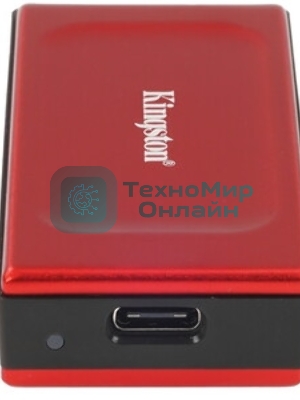 Внешний SSD Kingston XS1000, 2TB, USB 3.2 Gen 2 Type-C, R/W 1050/1000, черный