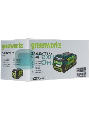 Аккумулятор для GreenWorks G-MAX 40V,20302,2601402,21332 40V 3000mAh/120.00Wh Li-ion