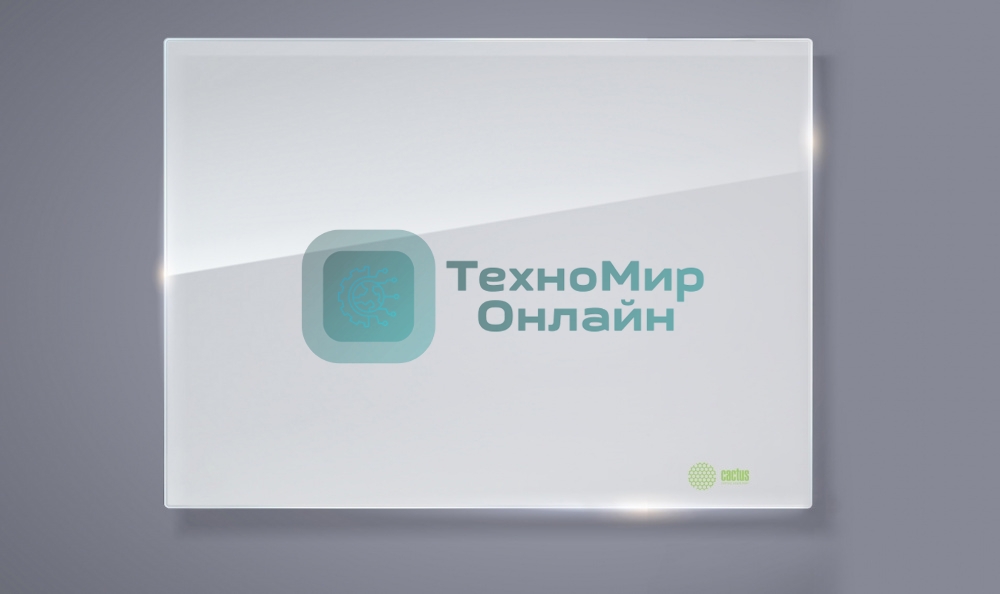 Демонстрационная доска Cactus CS-GbD-90x120-WT стекло стеклянная 90x120 см белый