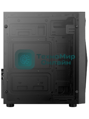 Компьютерный корпус Aerocool/Formula Glider Cosmo V1 без БП, ATX, боковое окно (закаленное стекло), черный