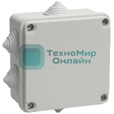 Коробка распаячная ОП 100х100х50 IP44 KM41233 (6 каб. ввод.) IEK UKO11-100-100-050-K41-44