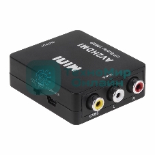 Конвертер Rexant 3 RCA на HDMI пластик, черный