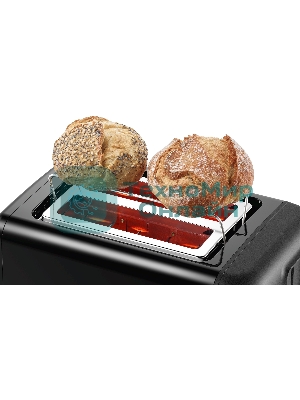 Тостер Bosch TAT3P423 черный, 970 Вт, 2 слота