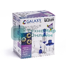 Блендер погружной Galaxy Line GL 2129, синий с серебристым, 900 Вт, 2 скорости и режим 