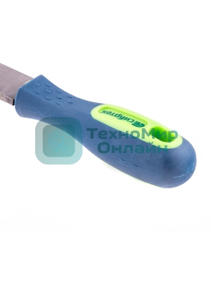 Напильник Сибртех, 250 мм плоский, двухкомпонентная рукоятка, №2