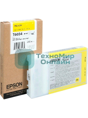 Картридж струйный Epson C13T603400 желтый для Epson St Pro 7880/9880 (220мл)