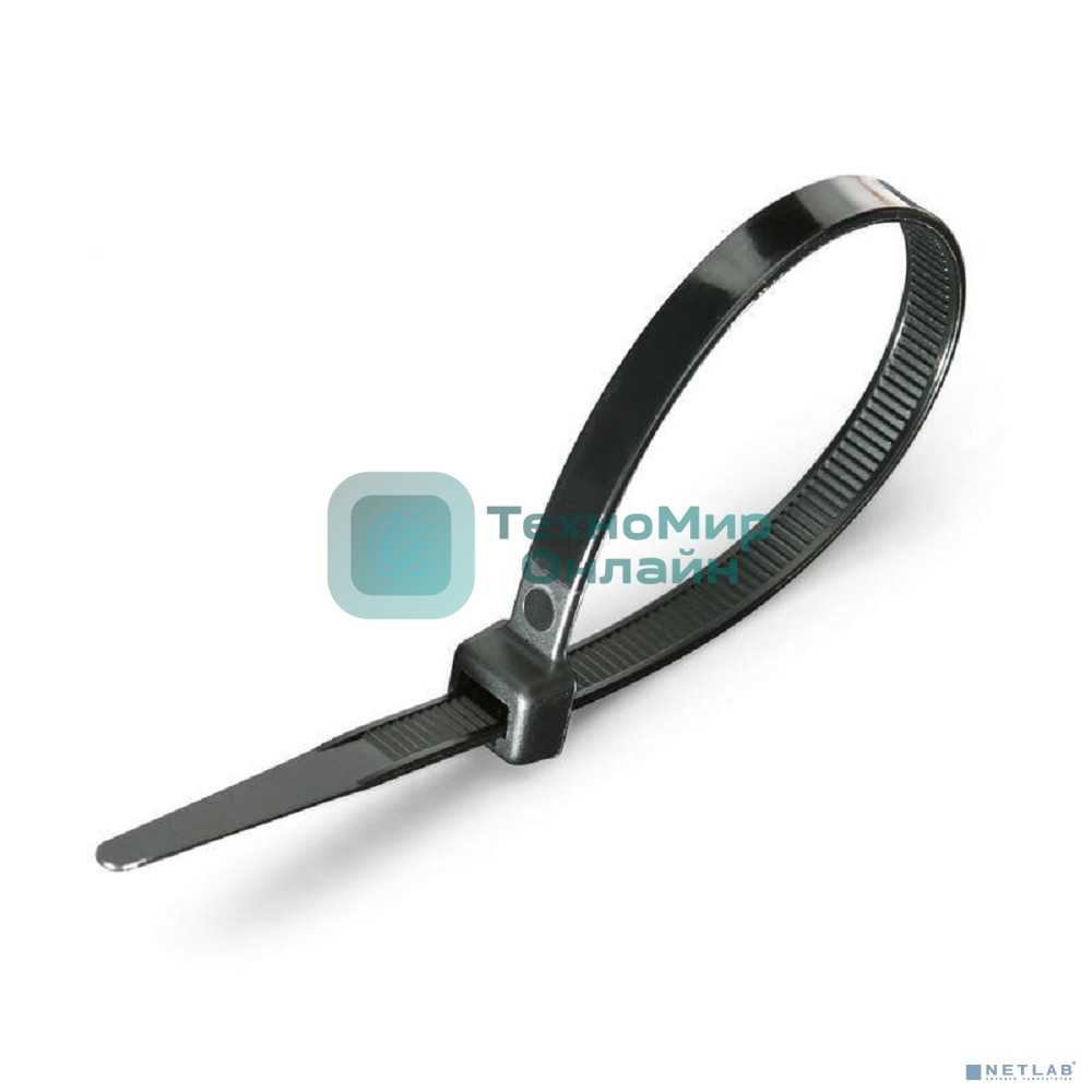 Хомут Rexant nylon 5.0 х 200 мм 100 шт черный