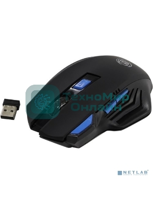 Мышь беспроводная Dialog Gan-Kata MRGK-14U черный, 1600 dpi, радиоканал, USB, кнопки - 6